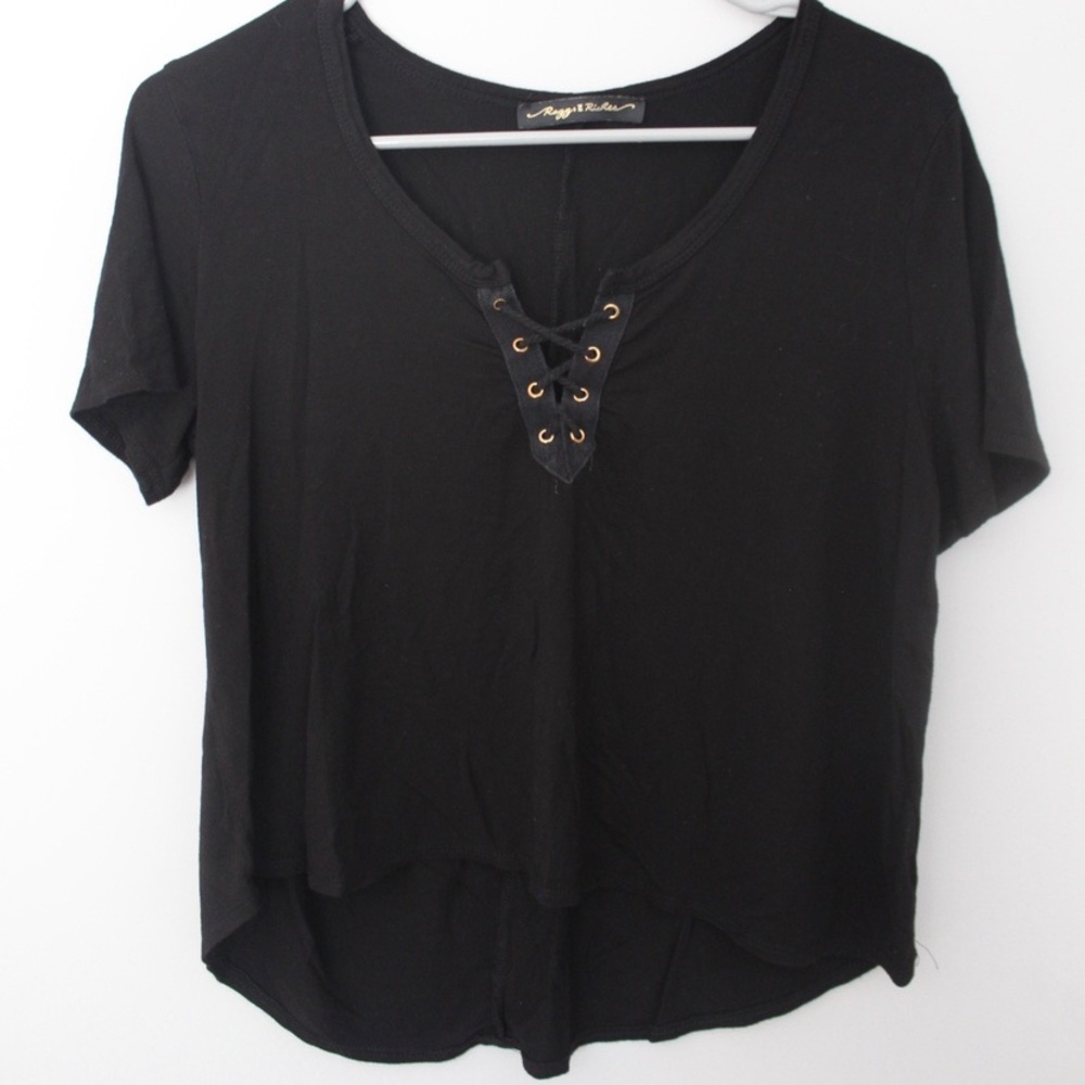 Criss Cross Lace Up Top